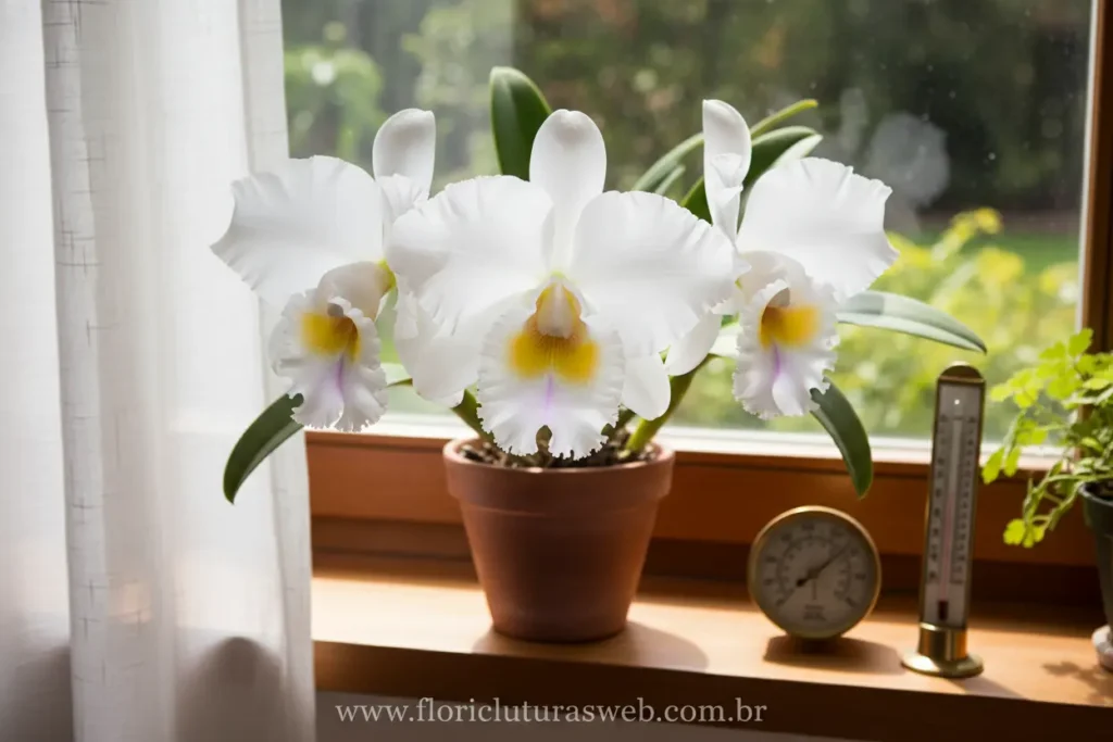 Condições ideais de luz, temperatura e umidade para orquídeas