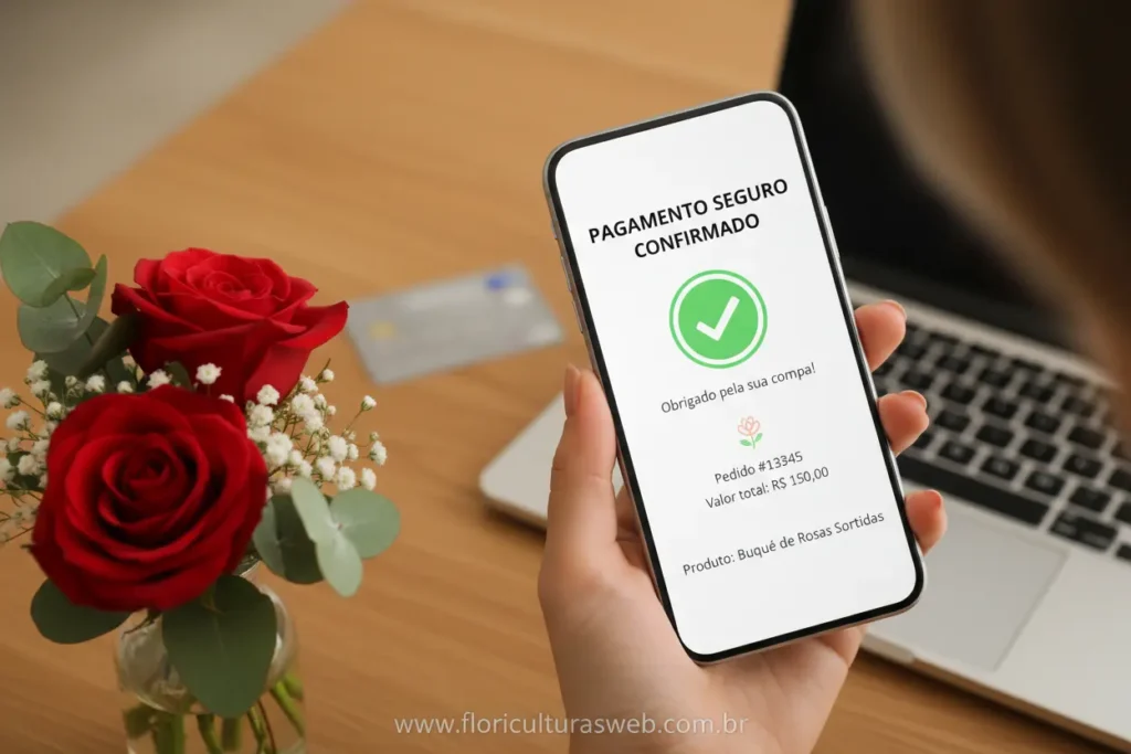 Proteção de dados e segurança em pagamentos de flores